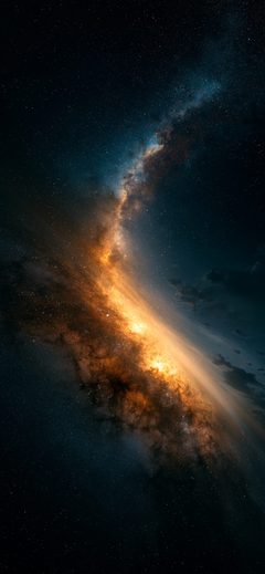 Art Space Galaxy Nebula Cosmic Dark Flare