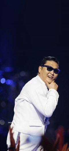 File photo of South Korean rapper-singer Psy performing during the 2012 iHeart Radio Music Festival at the MGM Grand Garden Arena in Las Vegas