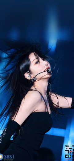 Ppl LE Sserafim Sakura Girl Woman Idol Asian Beauty Kpop Blue