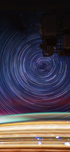 ISS030 star trails created with iss030e271722 thru iss030e271757
