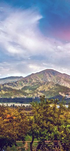 Summer Sky Cloud Mountain Nature Flare