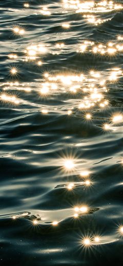 River Light Splash Bokeh Water Nature Dark