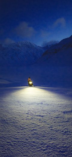 Nature Winter Cold Snowman Mountain Blue