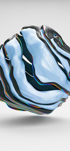 Curve Abstract Art Pattern Background Blue