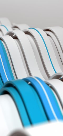 Pattern Background White Curve Blue