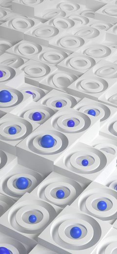 Pattern Background Circle Abstract Blue