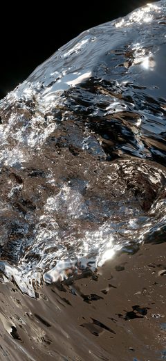 Pattern Background Wild Steppe A Liquid Mercury Sphere